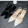 Giày cao gót quai ngang đính đá mũi nhọn 5P/7P mờ lì tiệc Kimngan LN78 173k 7