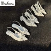 Giày cao gót ren hoa 7 phân NCSHOES - Áo dài cô dâu hót Tết 2.026, 249.999₫ 2
