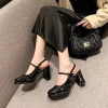Giày cao gót sandal 7 phân đế đúp quai hậu NGUYENTHAO 85CG da bóng thời trang công sở siêu đẹp - Giá chỉ 159.000₫ 4