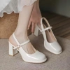 Giày cao gót sandal 7 phân đế đúp quai hậu NGUYENTHAO 85CG da bóng thời trang công sở siêu đẹp - Giá chỉ 159.000₫ 7