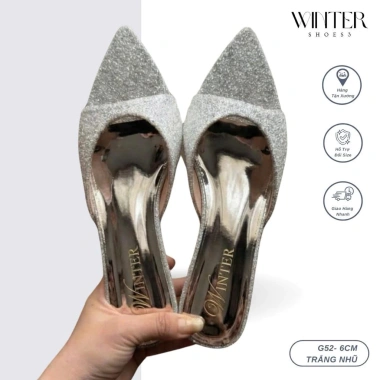 Giày cao gót Winter G52 si nhũ 5cm - Siêu bling, chỉ 178k (giá gốc 215.380)