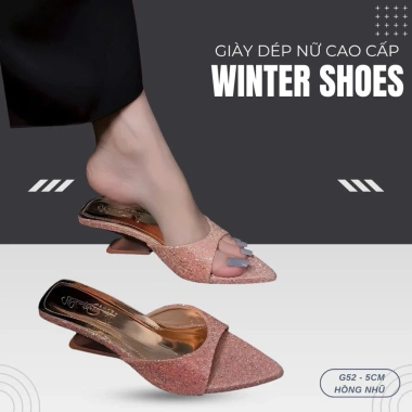 Giày cao gót Winter G52 si nhũ 5cm - Siêu bling, chỉ 178k (giá gốc 215.380)