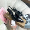 Giày cao gót Z mũi nhọn đính nơ, đế 6cm, 2 màu phong cách tiểu thư Pháp Fullbox 9