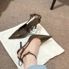 Giày cao gót Z nữ mũi nhọn da bóng, quai chéo thanh mảnh, 9cm, giá 309.000 6
