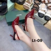 Giày cao nữ gót nhọn tôn nơ, quai hậu da bóng, 7 phân, hàng loại 1 công sở - 224k 6