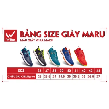 Giày Cầu Lông và Bóng Chuyền Wika Maru Chính Hãng - Đa Năng, Giá Rẻ 399k