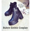 Giày Chelsea Boot cổ cao 8,5cm Rubyn Gothic Cosplay - Giá ưu đãi 396.309 VND - Có sẵn 2