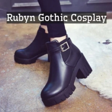 Giày Chelsea Boot cổ cao 8,5cm Rubyn Gothic Cosplay - Giá ưu đãi 396.309 VND - Có sẵn 7