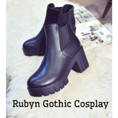 Giày Chelsea Boot Cổ Cao Đế 8,5cm Rubyn Gothic Cosplay - Giá giảm 2.020 5