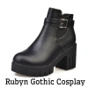 Giày Chelsea Boot Cổ Đế Cao 8,5cm Cosplay Rubyn Gothic - Phong Cách Độc Đáo 7
