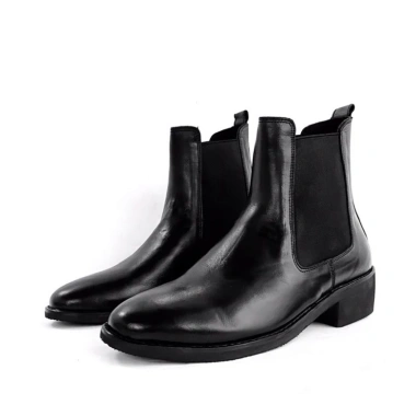 Giày Chelsea Boot Nam Da Bò Thật TEFOSS HT650 Tăng Chiều Cao Đế Khâu Size 38-44 Nappa