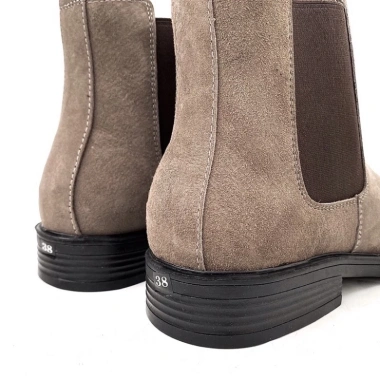 Giày Chelsea Boot Nam Da Thật TEFOSS HN601 Mũi Tròn Cá Tính Size 38-44 Nude Tan