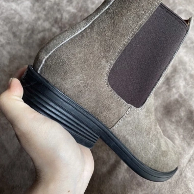 Giày Chelsea Boot Nam Da Thật TEFOSS HN601 Mũi Tròn Cá Tính Size 38-44 Nude Tan