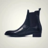 Giày Chelsea Boot nam STEEL MAN da đen, đế cao su 4cm - trẻ trung, giảm 23%