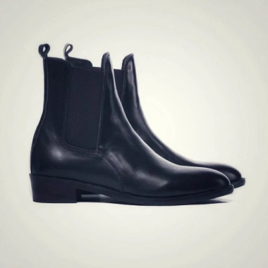 Giày Chelsea Boot nam STEEL MAN da đen, đế cao su 4cm - trẻ trung, giảm 23% 2