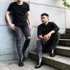 Giày Chelsea Boot nam STEEL MAN da đen, đế cao su 4cm - trẻ trung, giảm 23% 4