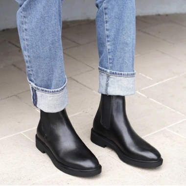 Giày Chelsea Boots Classic Da Bò Nguyên Tấm Cổ Cao Nâng Độ Cao Nam Giá 4.387.500 VND 5