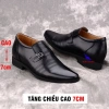 Giày chiều cao nam 6cm da bò cao cấp đục lỗ độn đế tăng cao ẩn hiệu G-2 đen 350k 4