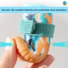 Giày chó chống trượt cho chó nhỏ, thoáng khí, dây dán không tuột, giảm chấn 4 mùa 7