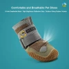Giày chó chống trượt thoáng khí Velcro - Đế cao su bền, 4 mùa, dải phản quang, phù hợp cho chó nhỏ tới lớn 2