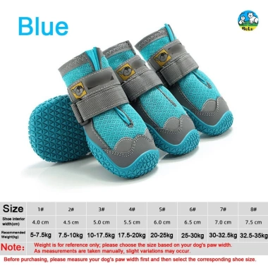 Giày chó chống trượt thoáng khí Velcro - Đế cao su bền, 4 mùa, dải phản quang, phù hợp cho chó nhỏ tới lớn 8 Giày chó chống trượt thoáng khí Velcro - Đế cao su bền, 4 mùa, dải phản quang, phù hợp cho chó nhỏ tới lớn 8