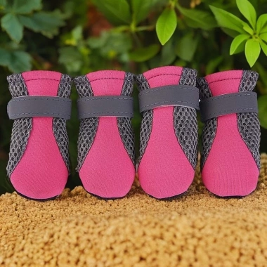 Giày chó nhỏ Velcro đế mềm thoáng khí, chống trượt, chống nóng, dùng trong nhà 10