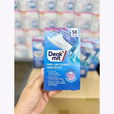 Giấy Chống Phai Màu Denkmit cho Máy Giặt - Giấy Hút Màu Quần Áo Đức, Giá 55.000 VND (Giảm từ 67.650 VND) 4 Giấy Chống Phai Màu Denkmit cho Máy Giặt - Giấy Hút Màu Quần Áo Đức, Giá 55.000 VND (Giảm từ 67.650 VND) 4