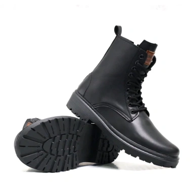 Giày Chunky Combat Boots INICHI G1.105 da lì chống nhăn, khóa cài, đế chunky - Giá ưu đãi 1.915.250 VND