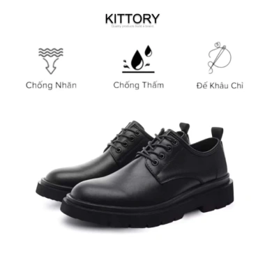 Giày Chunky Derby Nam Da Công Sở Dây Buộc Mũi Tròn Trẻ Trung Năng Động Giá 425.000 VNĐ