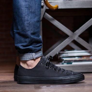 Giày Ck2 AllStar Nữ Cổ Thấp Đen - Thời Trang Cá Tính, Giá ưu đãi 850.000 VNĐ 6