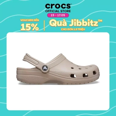 Giày Clog Unisex Crocs Classic Taupe - Siêu nhẹ, thoải mái, giá 1.595.000₫ Giày Clog Unisex Crocs Classic Taupe - Siêu nhẹ, thoải mái, giá 1.595.000₫