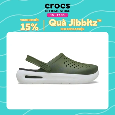 Giày Clog Unisex Crocs InMotion Graphic Army Green: Siêu nhẹ, thoải mái, giảm giá 2.195.000₫