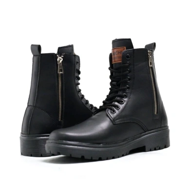 Giày Combat Boot GauNau GN1.032 Đen Bốt Cao Cổ Khóa Zip Đế Bền Giá 1.137.500₫