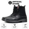 Giày Combat Boots Chunky da lì chống nhăn, đế cao, phong cách mạnh mẽ MĐ G1.105