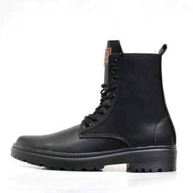 Giày Combat Boots Chunky da lì chống nhăn, đế cao, phong cách mạnh mẽ MĐ G1.105 5