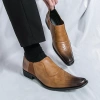 Giày công sở brogue da đen mũi nhọn, trang trọng cổ điển, giảm giá 523.165 VND 9
