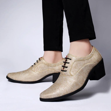 Giày Công Sở Cao Gót 6cm Size 38-46 Ren Da - Giày Cưới Nam Giá Ưu Đãi 553.969₫