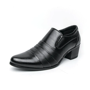 Giày công sở cao gót da nam Slip On tăng 6cm, size 38-46, trang trọng cho ngày cưới 10 Giày công sở cao gót da nam Slip On tăng 6cm, size 38-46, trang trọng cho ngày cưới 10