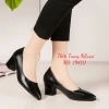 Giày công sở gót vuông 5 phân màu kem - Big size 40-44, thoải mái, giá ưu đãi 4