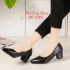 Giày công sở gót vuông 5 phân màu kem - Big size 40-44, thoải mái, giá ưu đãi 5