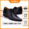 Giày công sở nam da bò tăng chiều cao 7cm giảm 10% ISHOESVN IS119 giá 950.000₫