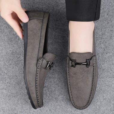 Giày công sở nam da mềm size 38‑47, dây kim loại, non‑slip, giá chỉ 425.250₫ 2