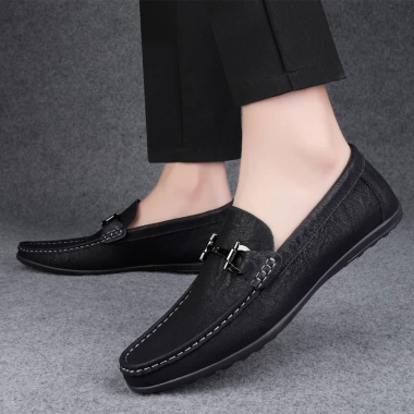 Giày công sở nam da mềm size 38‑47, dây kim loại, non‑slip, giá chỉ 425.250₫ 3