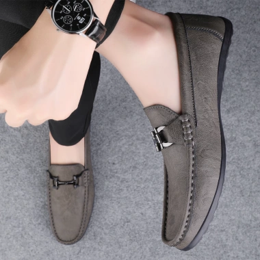 Giày công sở nam da mềm size 38‑47, dây kim loại, non‑slip, giá chỉ 425.250₫ 5