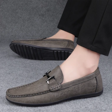Giày công sở nam da mềm size 38‑47, dây kim loại, non‑slip, giá chỉ 425.250₫ 7