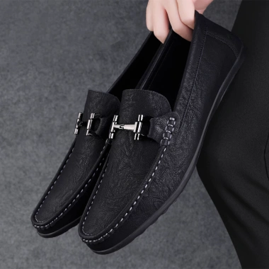 Giày công sở nam da mềm size 38‑47, dây kim loại, non‑slip, giá chỉ 425.250₫ 8