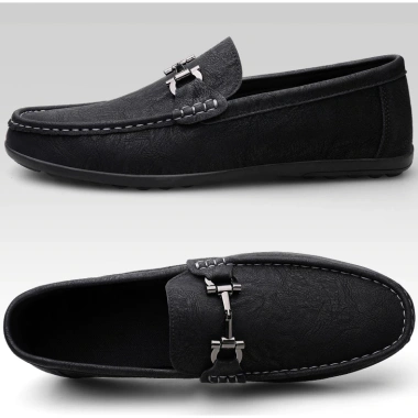 Giày công sở nam da mềm size 38‑47, dây kim loại, non‑slip, giá chỉ 425.250₫ 9