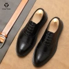 Giày công sở nam Oxford 2.023 Polytino da bò, đế cao su tăng 5cm, BH 12 tháng - 869k