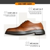Giày công sở nam Oxford 2.023 Polytino da bò, đế cao su tăng 5cm, BH 12 tháng - 869k 3
