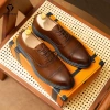 Giày công sở nam Oxford 2.023 Polytino da bò, đế cao su tăng 5cm, BH 12 tháng - 869k 7